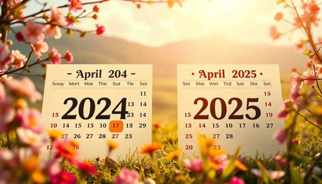 Wochentag 30 April 2024 und 2025