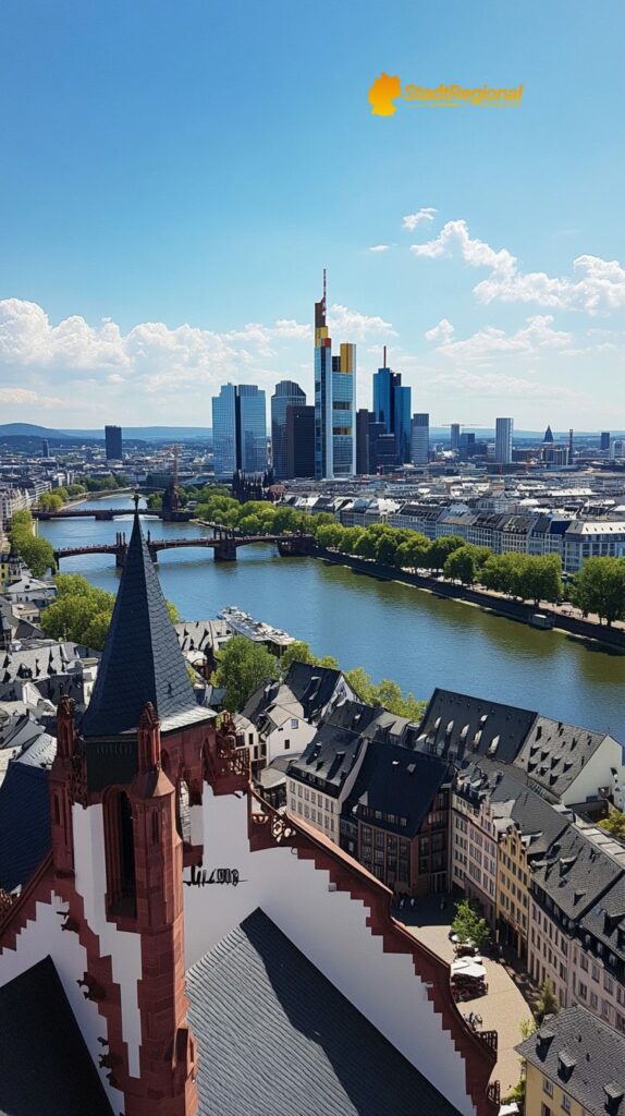 Skyline von Frankfurt vom Henninger Turm aus gesehen

