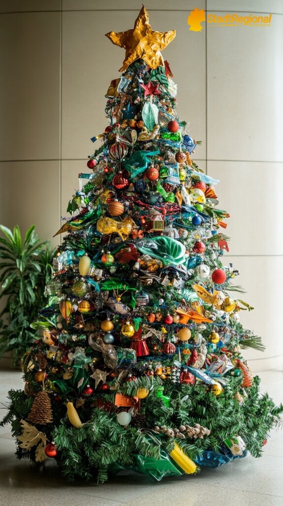 Nachhaltige Weihnachtsbaumdekorationen mit recycelten Materialien

