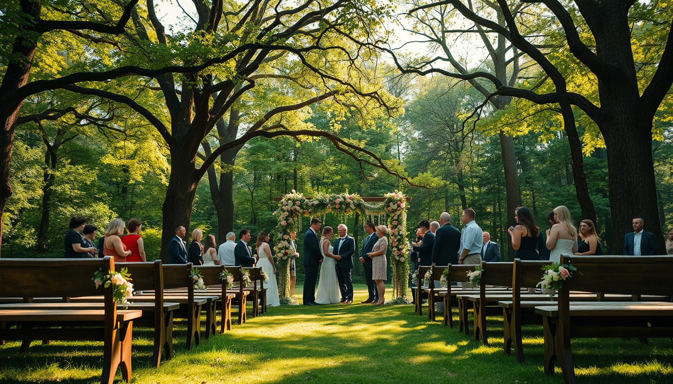 hölzerne Hochzeit Feier