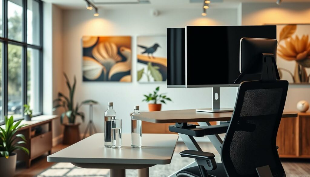 Ergonomische Büroeinrichtung zur Gesundheitsförderung