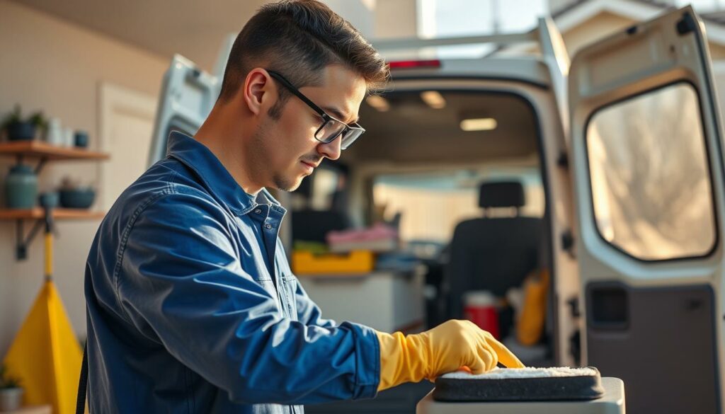Mobiler Reinigungsservice vor Ort beim Kunden Mobiler Reinigungsservice vor Ort beim Kunden