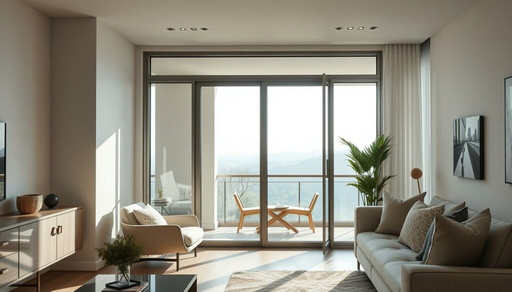 Balkontür für stilvolle Übergänge im modernen Wohnraum