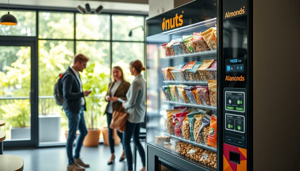 Moderne Nussautomaten für gesunde Snacks