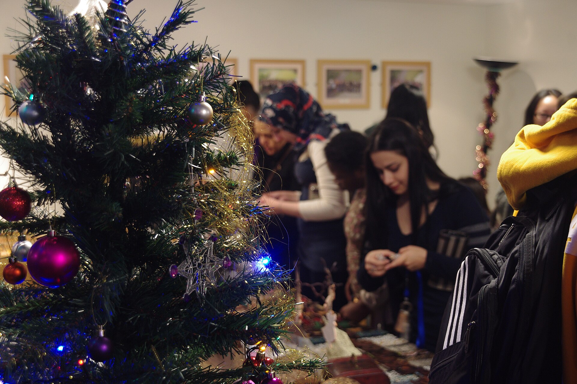 The Melton Hall Christmas Market. These products are all recycled/sustainable, mostly from the Indian subcontinent, provided by Sam Noon.